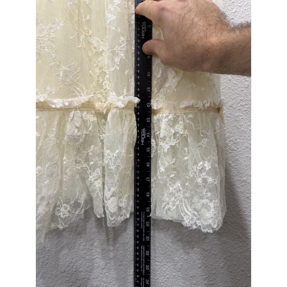 Claire Pettibone Lace Slip Sheer Full Xl Vintage Dainty Chic Victorian Feminine - Picture 5 of 8